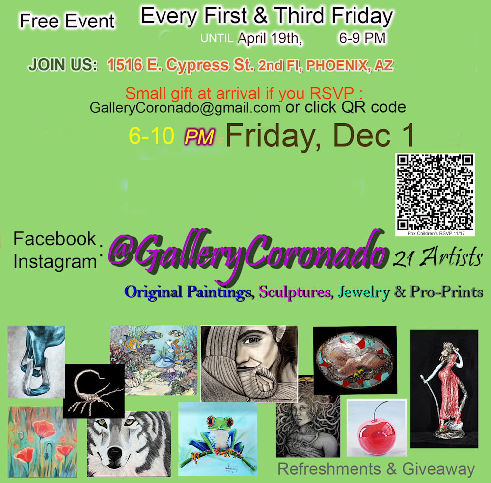 FIRST FRI 120123 GREEN insta GalleryCor  flyer