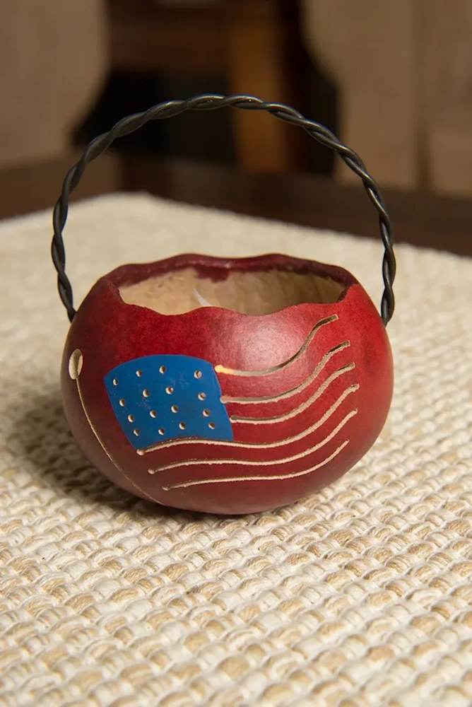 American flag basket