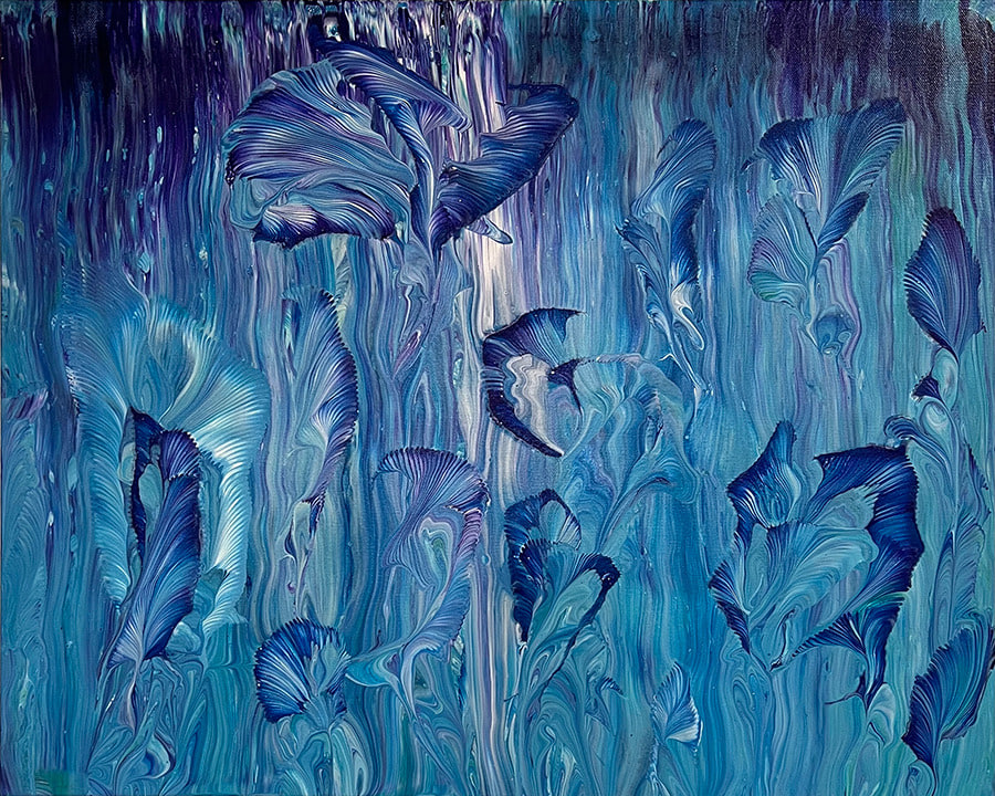 Blossom Dance in Blue