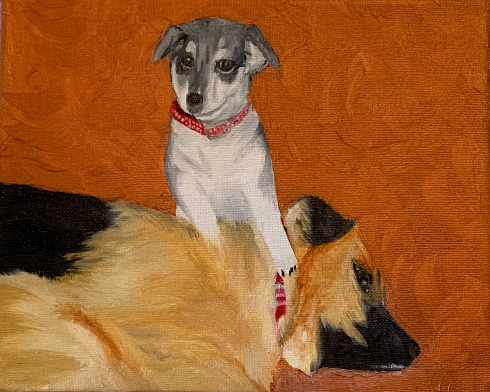 Bitsy and Lady Portrait