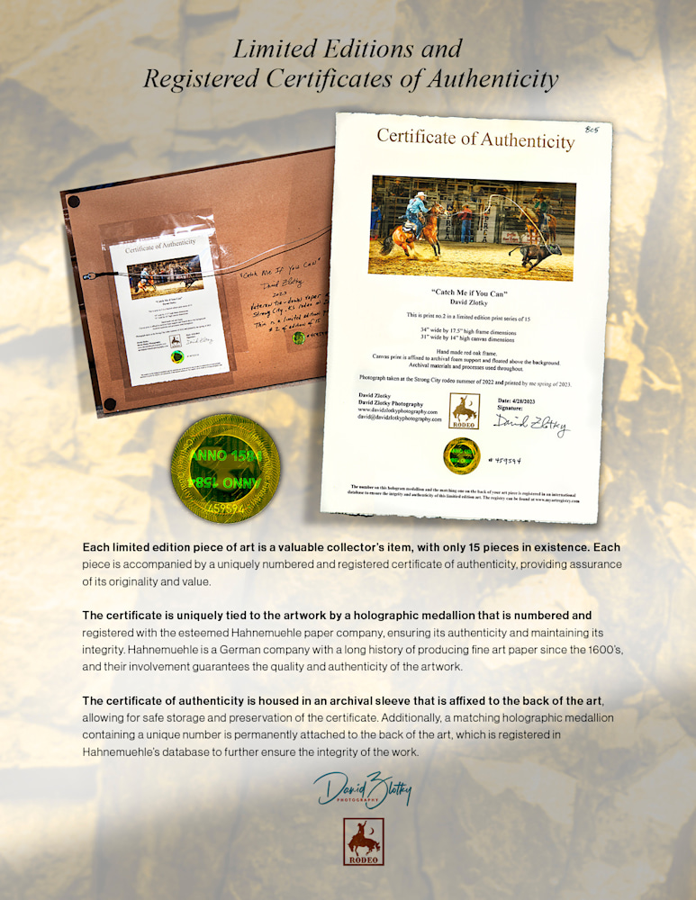 Certificate of authenticity