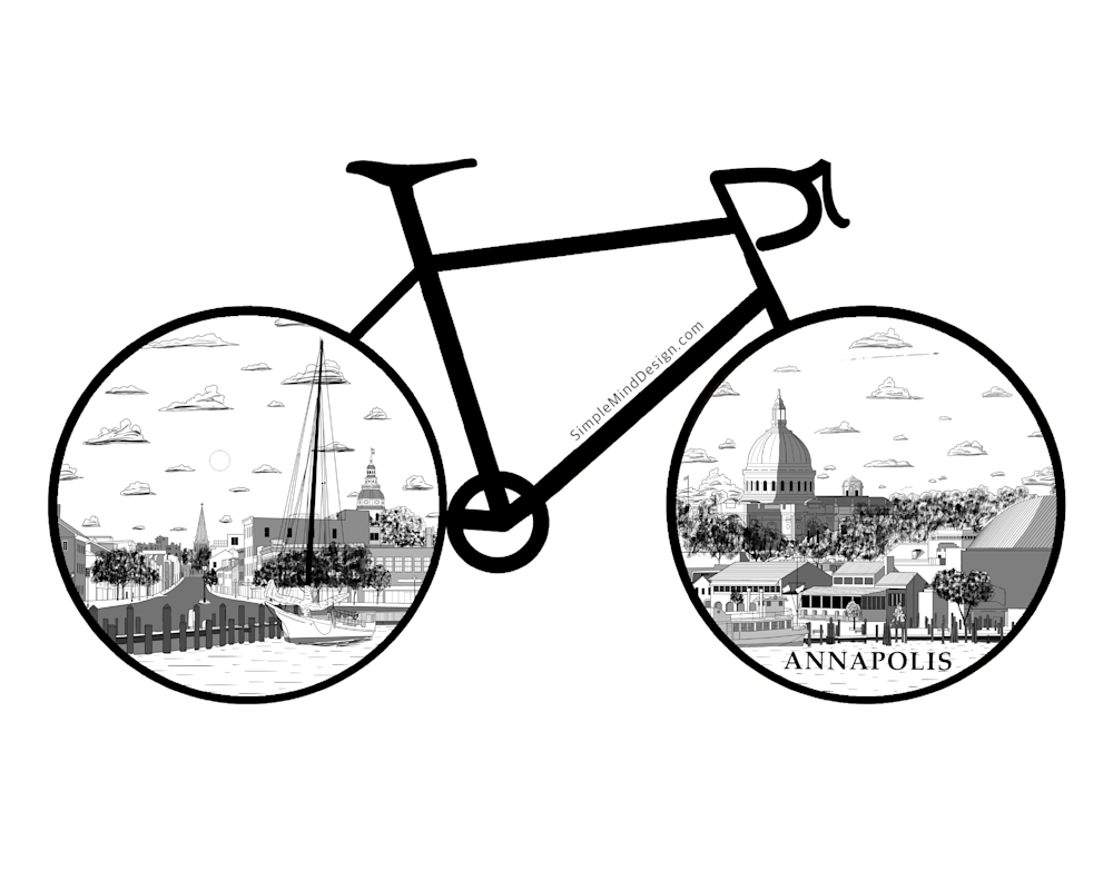 Jordan Mansour Annapolis Bike Sticker