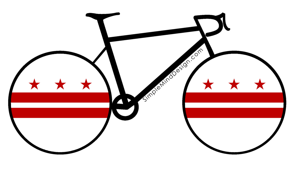 Jordan Mansour Dc Flag Bike Sticker