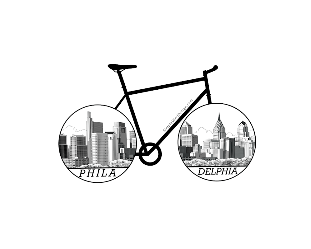 Jordan Mansour Philly Bike Sticker