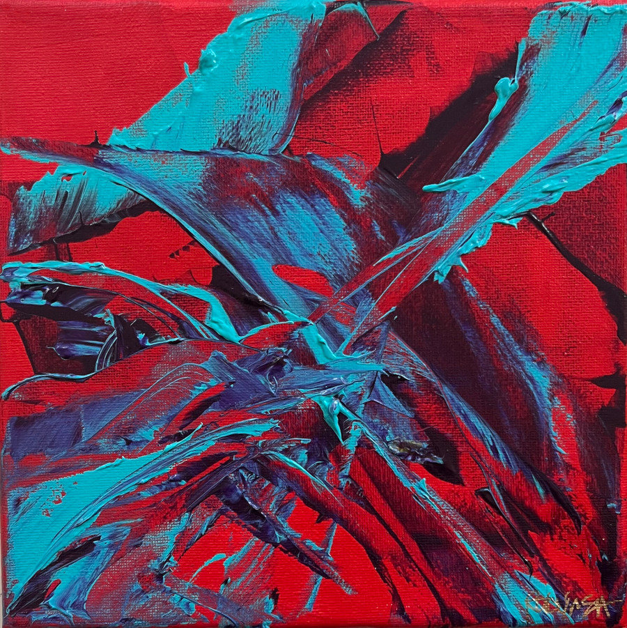 ASF Turquoise on Red 180ppi 5x5
