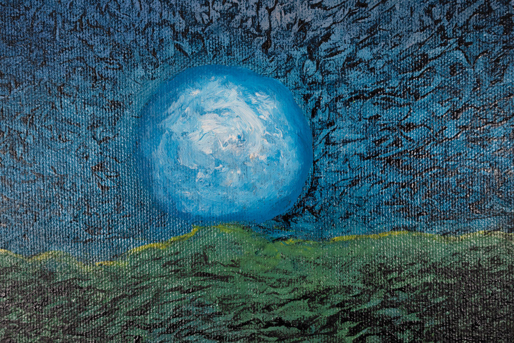 Moonrise Over Sunflowers detail2