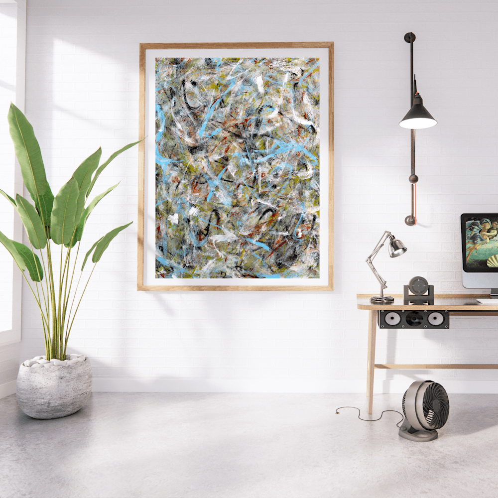 2042 Modern Interior Wall Art Frame Poster Mockup Instagram Post