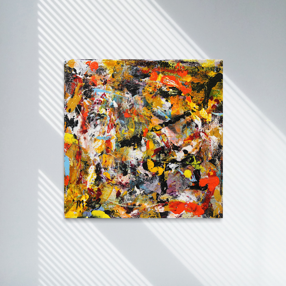 2044 Grey Minimalist Wall Art Photo Frame Mockup for Instagram Post