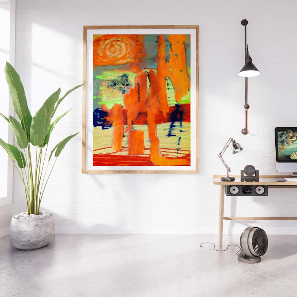 2091 Modern Interior Wall Art Frame Poster Mockup Instagram Post