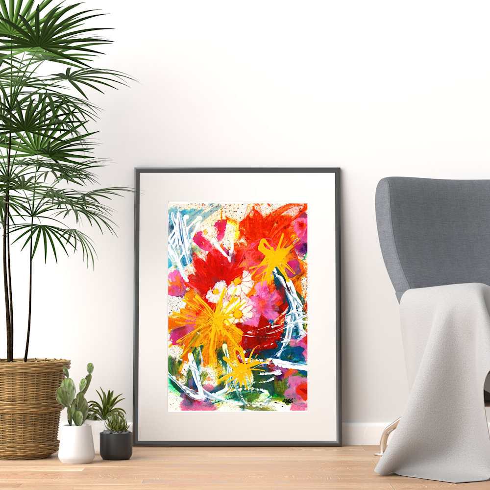 2136 Grey Minimalist Wall Art Photo Frame Mockup for Instagram Post