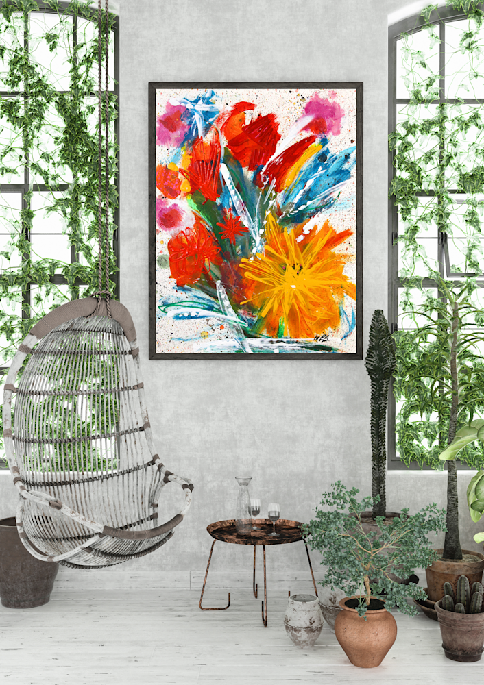 2134 Green Natural Botanical Organic Poster Frame Wall Art Mockup 