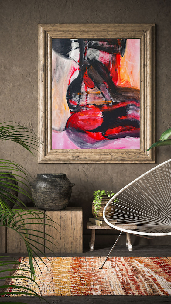 678 Dark Gray 3d Wall Art Frame Mockup Instagram Story