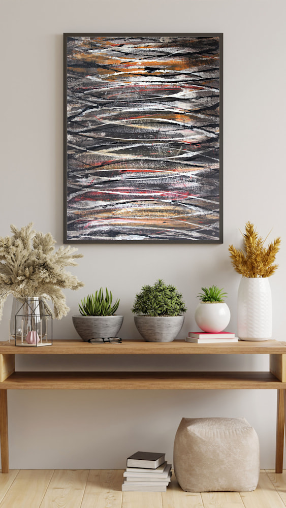 771 Modern Aesthetic Interior Entryway Wall Art Poster Frame Mockup Animated Instagram Story