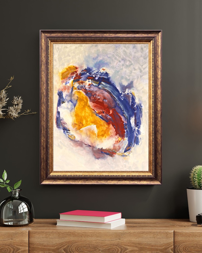 920 Vintage Aesthetic Living Room Wall Art Painting Poster Frame Mockup Instagram Post