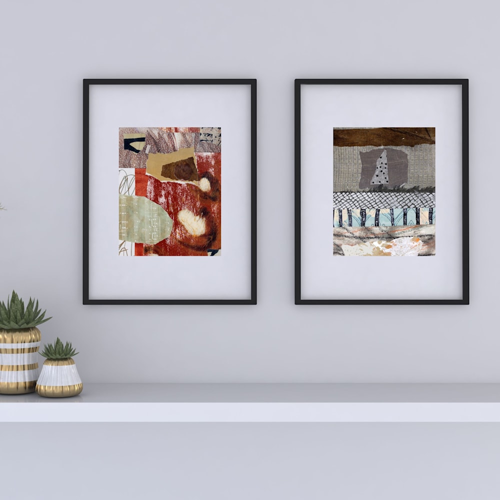 2092 96 Gray Minimalist Wall Art Photo Frame Mockup Instagram Post