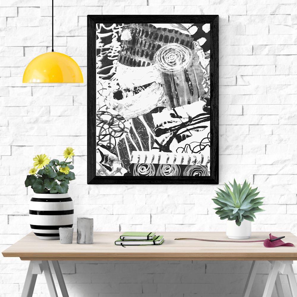 2133 Green Modern Interior Wall Art Frame Poster Mockup Instagram Post