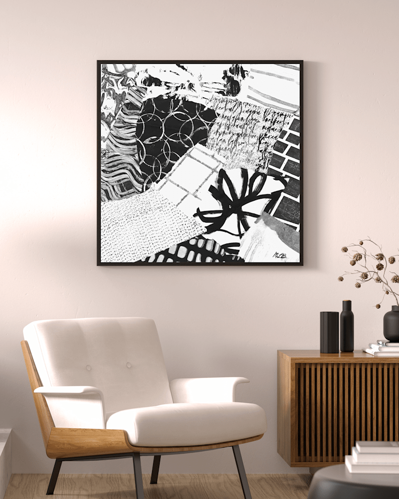 2131 Aesthetic Mid Century Modern Living Room Photography Wall Art Frame Mockup Instagram Post Portrait