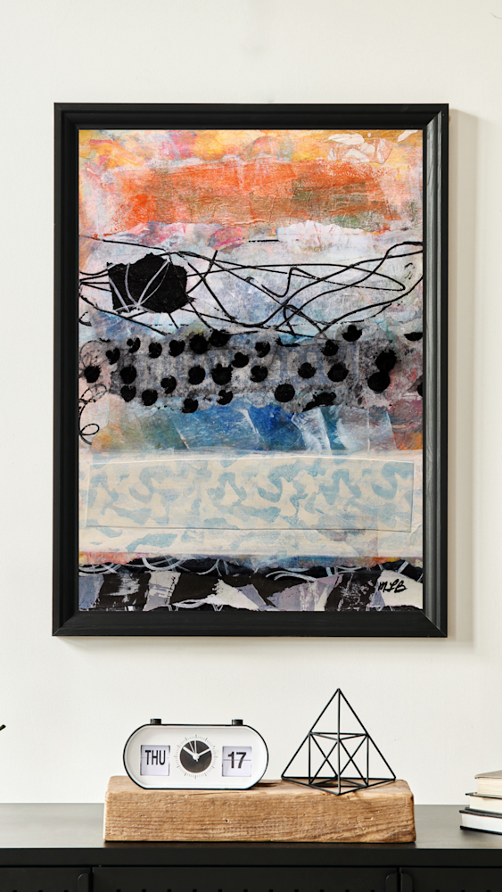 2145 Black Modern Interior Wall Art Painting Poster Frame Mockup Instagram Story