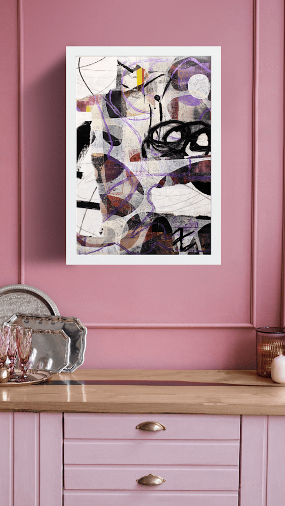 2147 Pink Minimalist Wall Frame Mockup Instagram Story