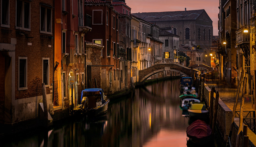 Venice Canal at Night
