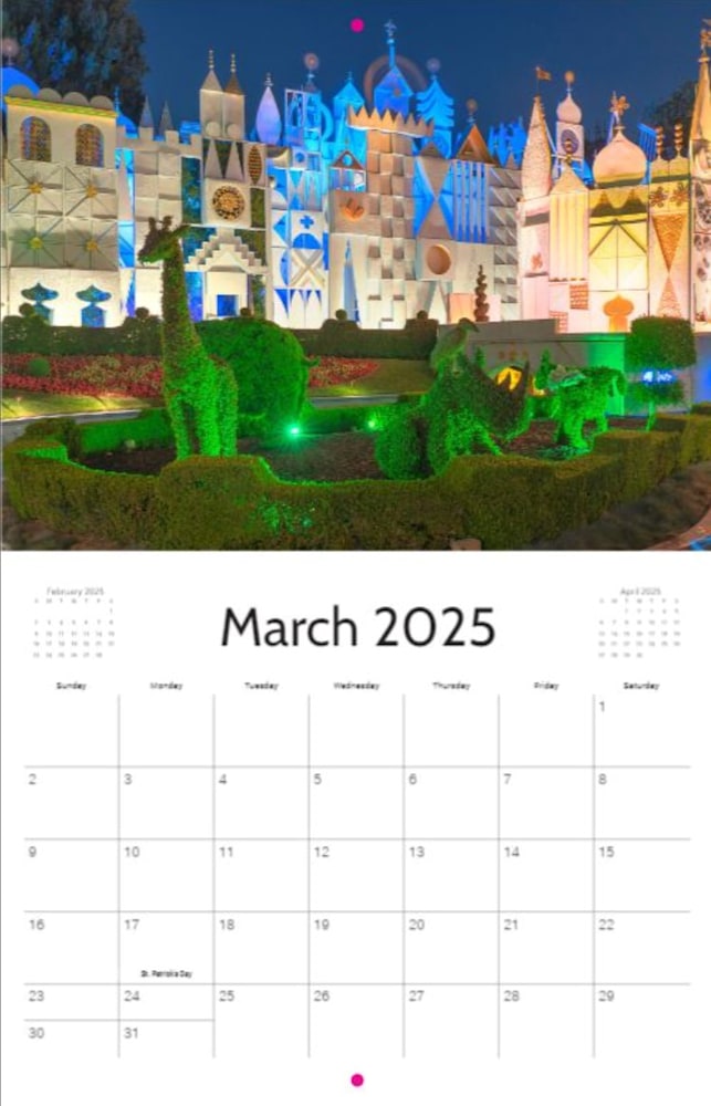 disneyland-wall-calendar-2025-disneyland-art-william-drew-photography