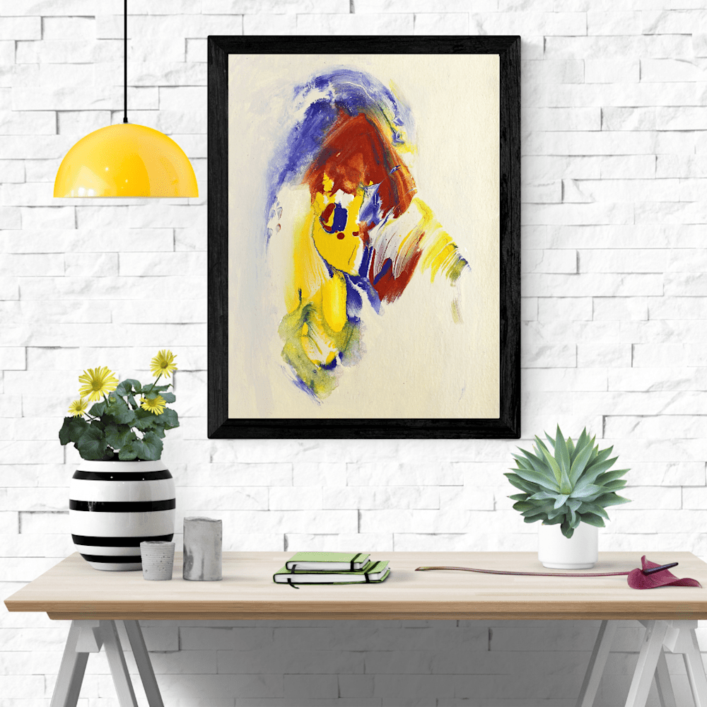 925 Green Modern Interior Wall Art Frame Poster Mockup Instagram Post