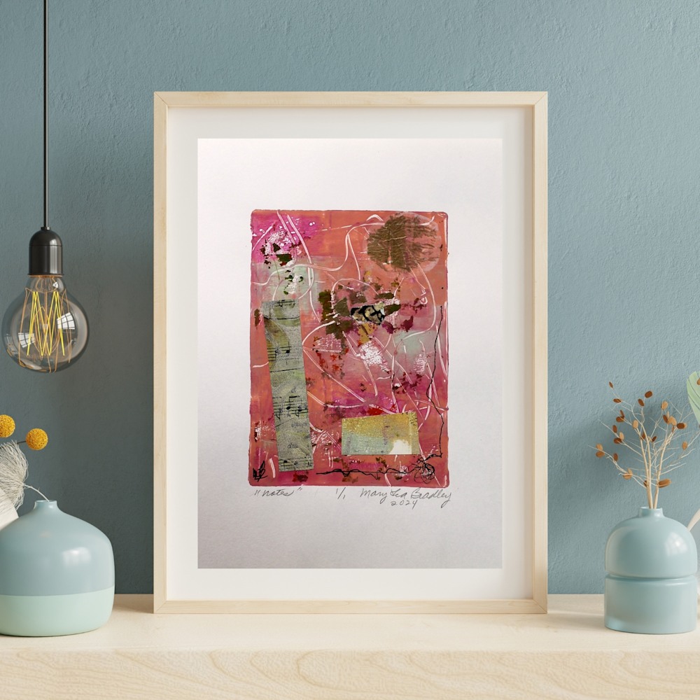 2231 Green Watercolor Art Wall Frame Mockup Instagram Post
