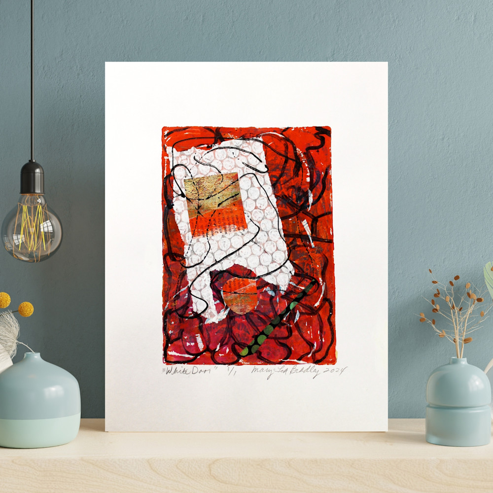 2228Green Watercolor Art Wall Frame Mockup Instagram Post