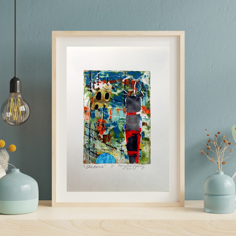 2224 Green Watercolor Art Wall Frame Mockup Instagram Post