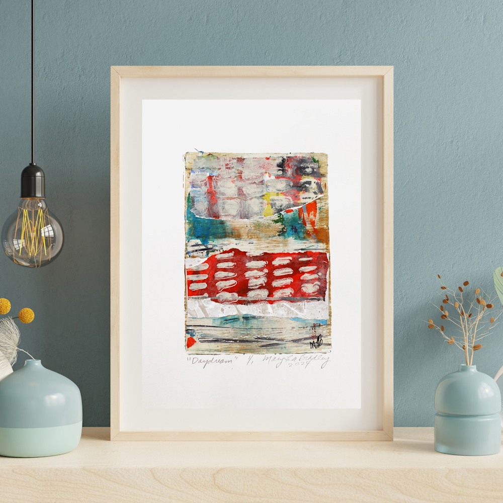 2223 Green Watercolor Art Wall Frame Mockup Instagram Post