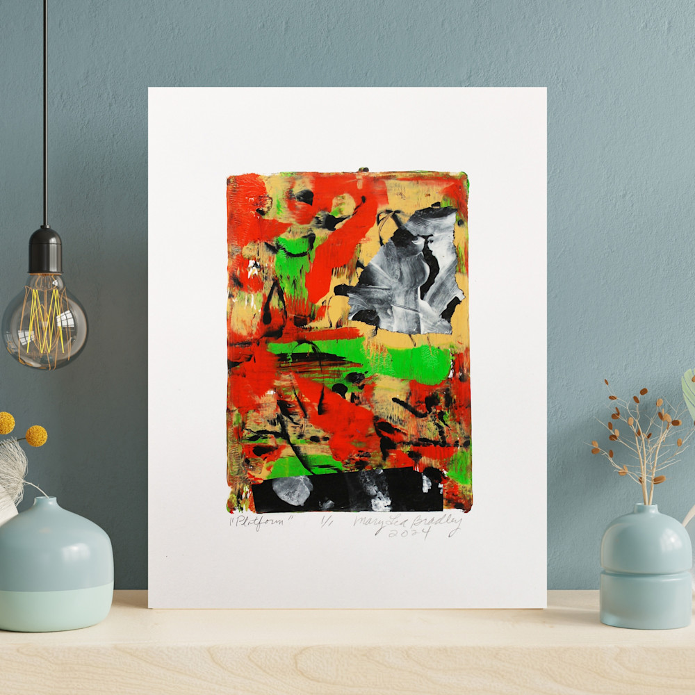 2222 Green Watercolor Art Wall Frame Mockup Instagram Post