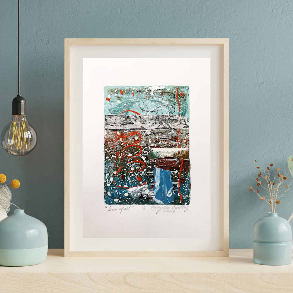 2216 Green Watercolor Art Wall Frame Mockup Instagram Post