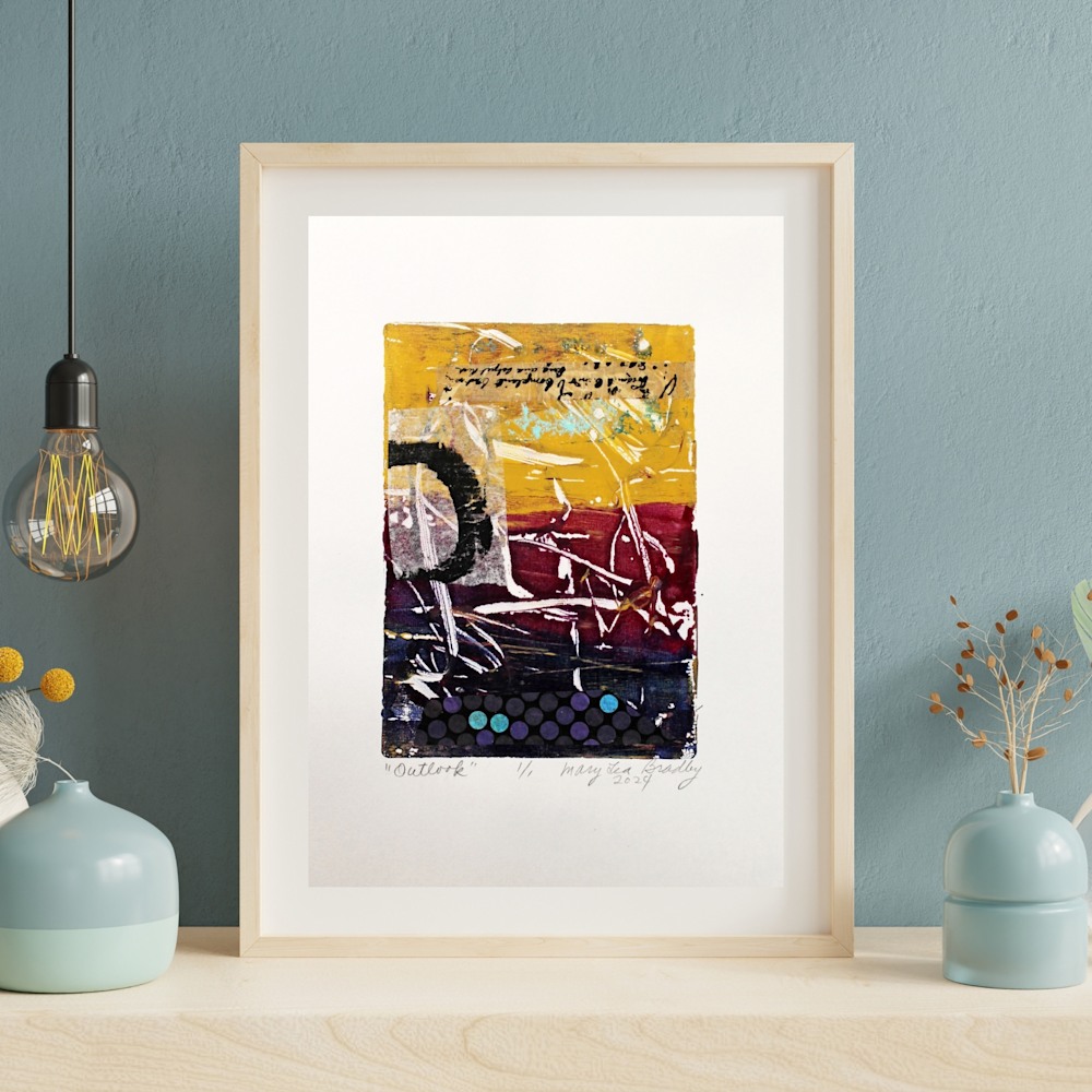 2215 Green Watercolor Art Wall Frame Mockup Instagram Post