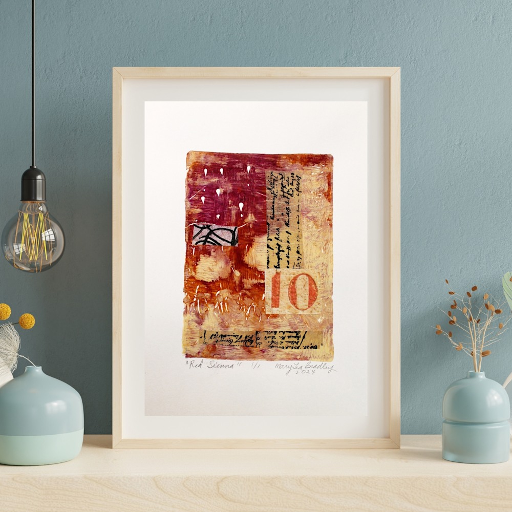 2214 Green Watercolor Art Wall Frame Mockup Instagram Post