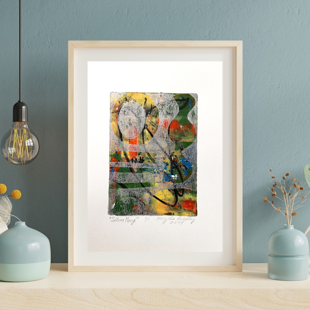 2210 Green Watercolor Art Wall Frame Mockup Instagram Post