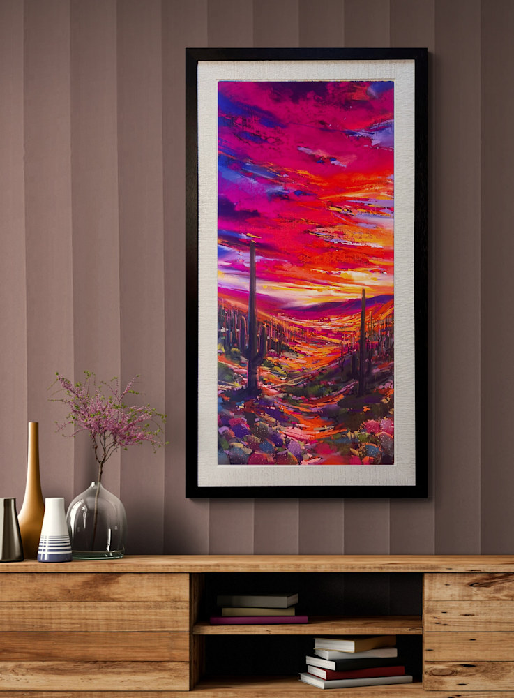 Saguaro Twilight wall