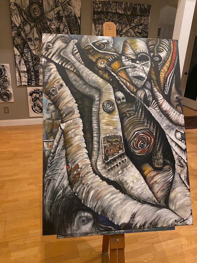 The King's Queen Sleeps (Embellished Giclee) Art Becky Claffy Fine Art