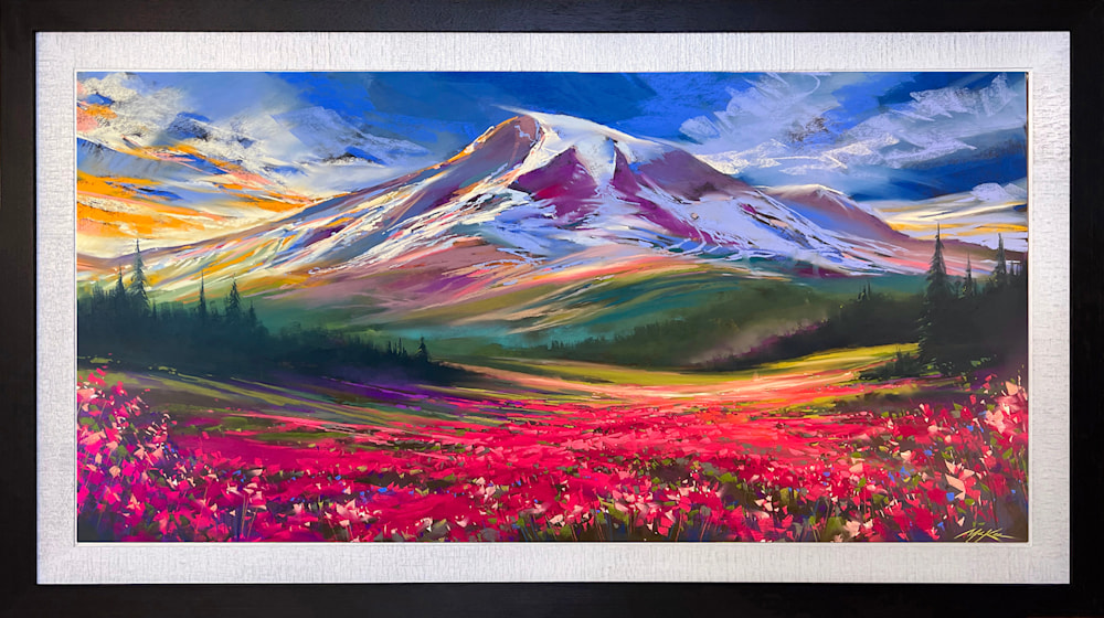 Summer on Rainier framed