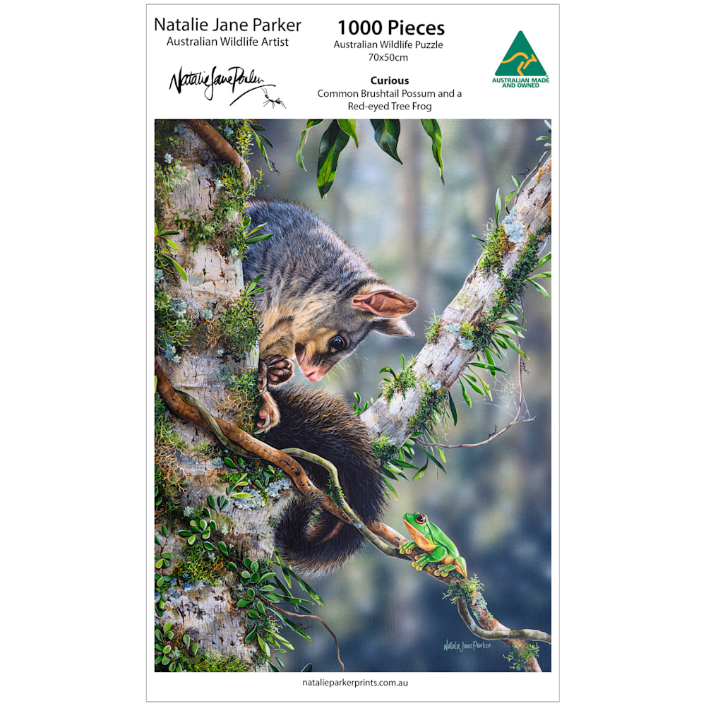 Possum and Frog Jigsaw Puzzle | 1000-Piece "Curious"