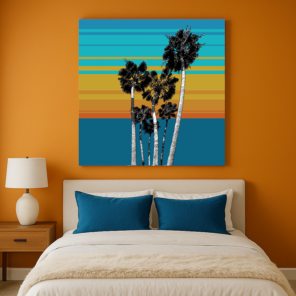 Palm Sunset & Mock Up
