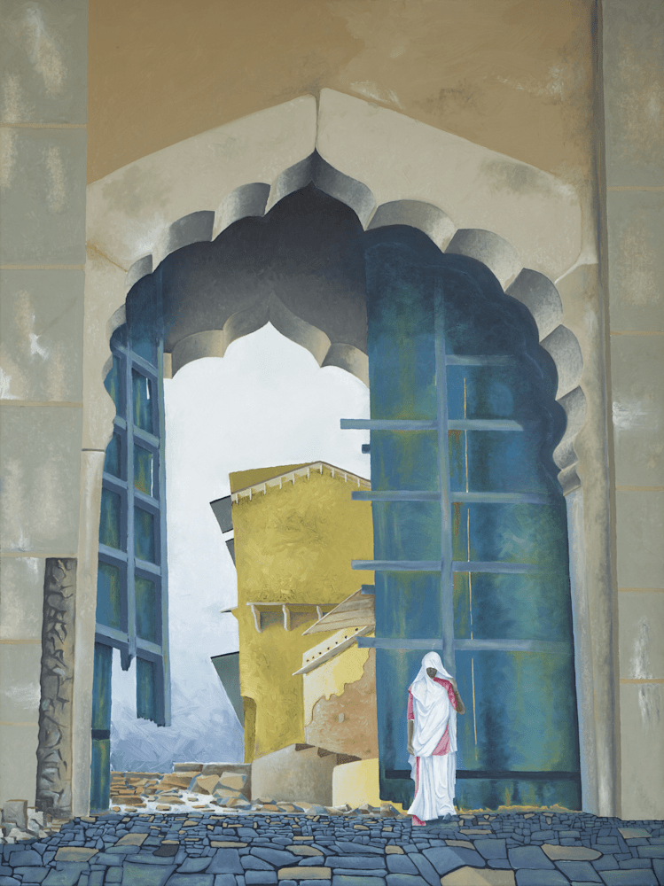 Elephant Gates 48X36 1500 Landscapes Barton Williams