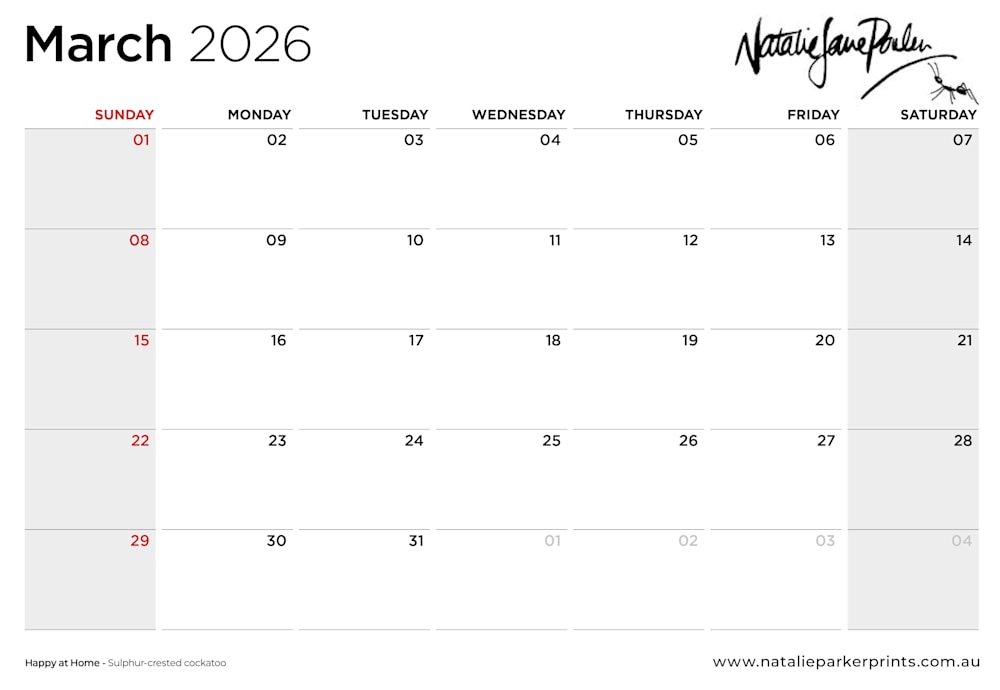 B114108 JLFAP   2026 Calendar 340x235mm LANDSCAPE Wildlife v4 LR 7
