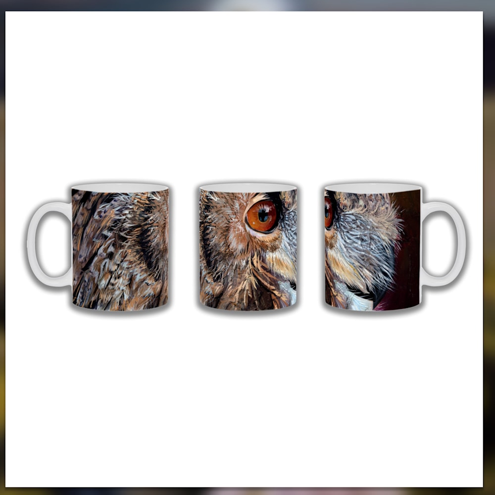 Eagle Owl Art Mug – Eagle Owl Reflections Gift Set