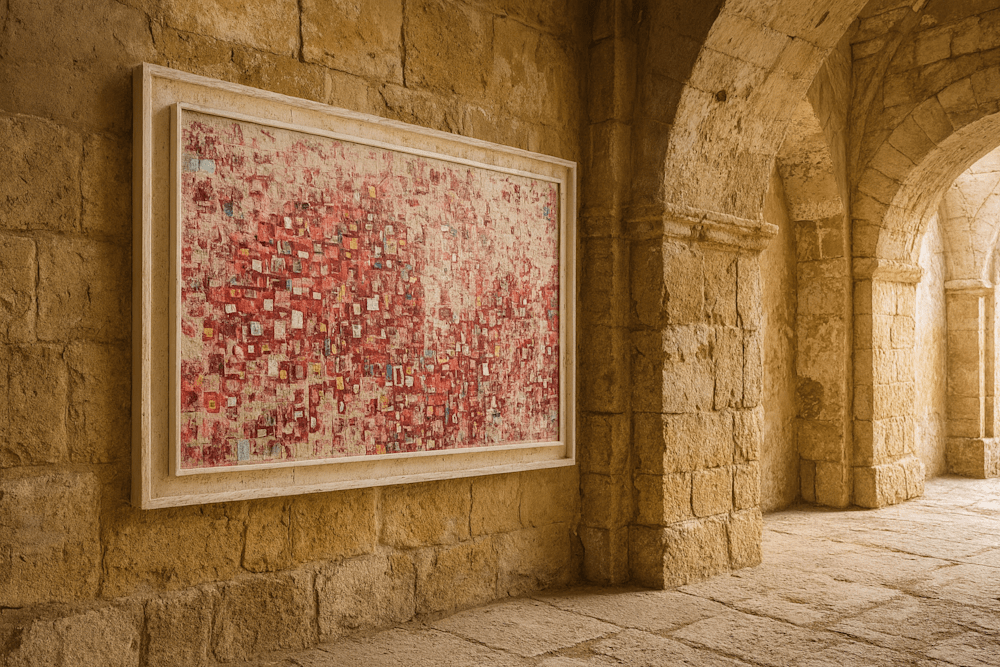 36” x 36” each | Mixed Media Collage on Canvas