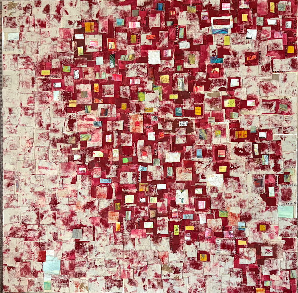 36” x 36” each | Mixed Media Collage on Canvas