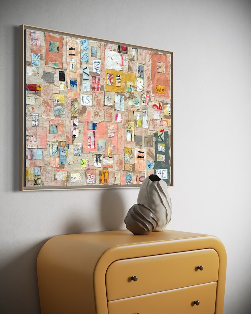 Seattle I Art | Mixed Media Collage by Crissy Renée Fine Art