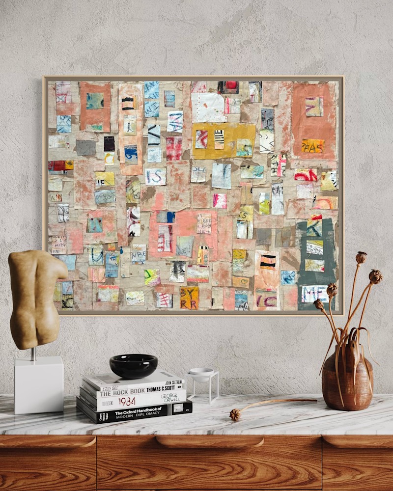 Seattle I Art | Mixed Media Collage by Crissy Renée Fine Art