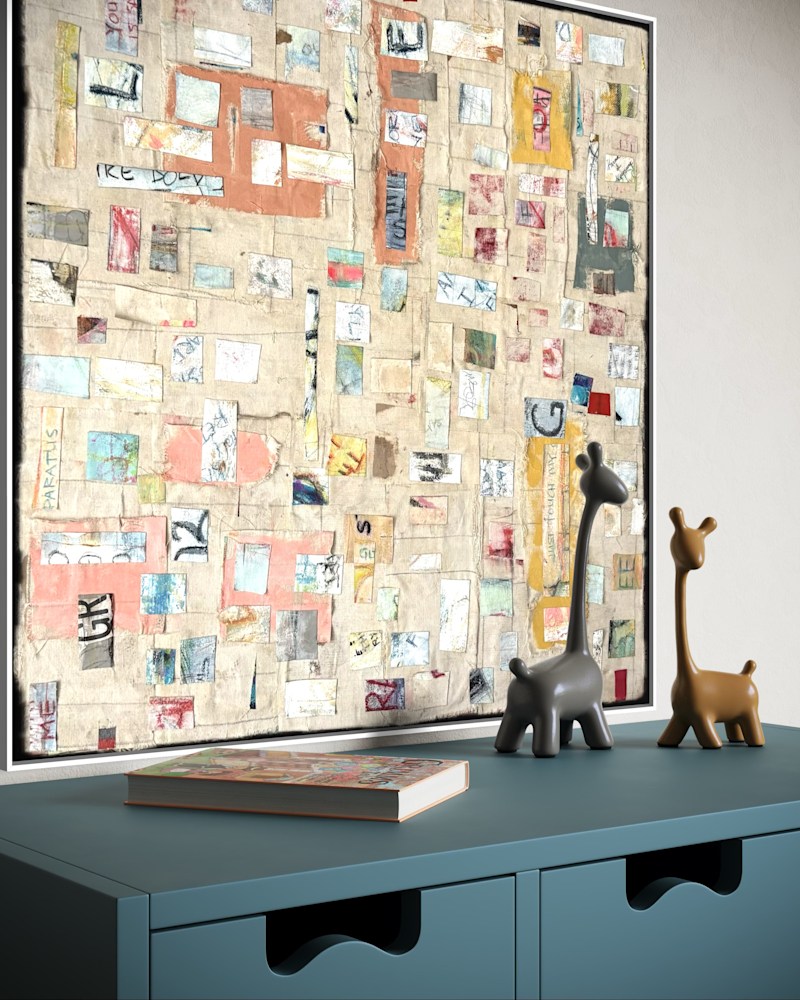 Seattle I Art | Mixed Media Collage by Crissy Renée Fine Art