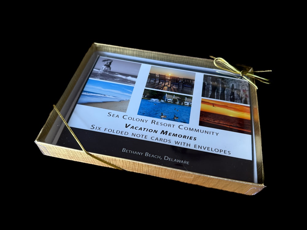 Sea Colony Note Card Cover in Box no Logo