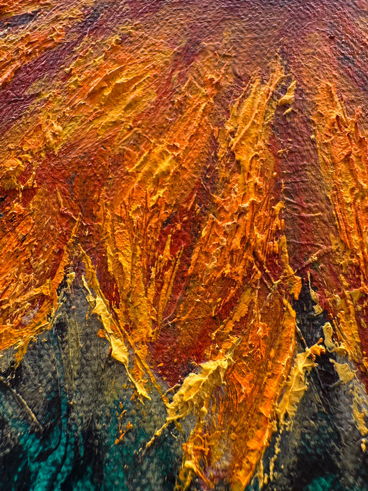 Moonrise Over Sunflowers II detail3